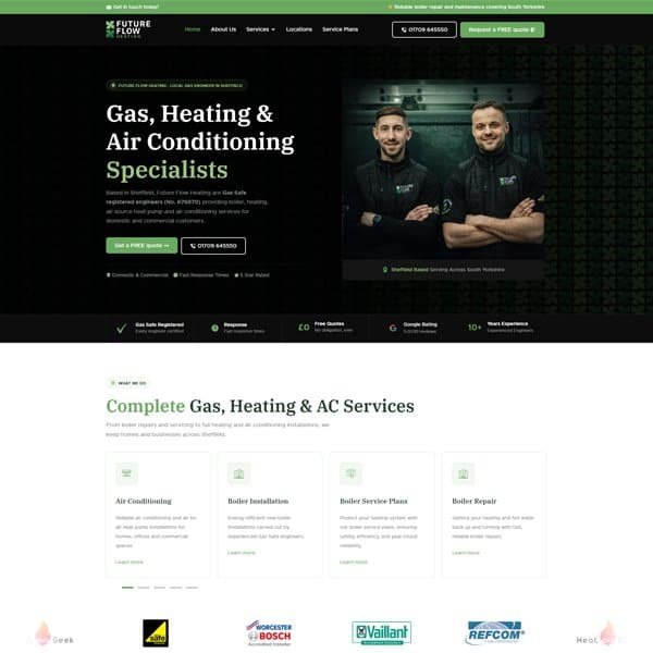 Future Flow Heating Website
